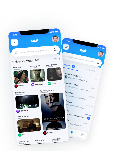 Glidr Social & Streaming App UX/UI Design – TV and Movie Discovery Platform on Mobile